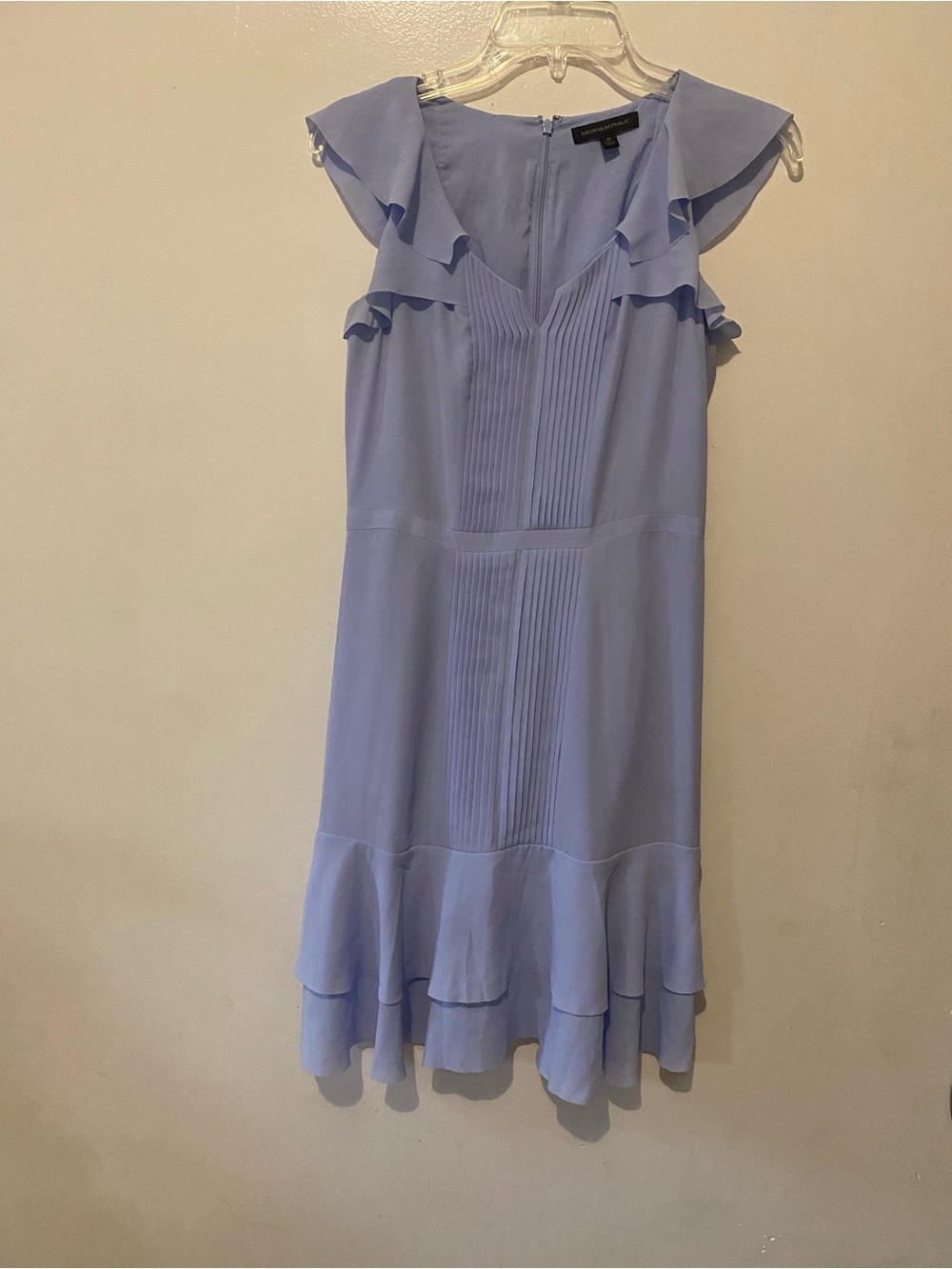 Banana Republic Lilac Ruffled Sleeveless Dress